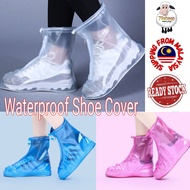 Unisex Reusable Waterproof Anti-Slip Rain Shoe Cover Rain Boots Durable PVC Plastic Shoe Cover for W