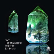 老礦料 彩幽靈 水晶柱 能量發射器帶 金字塔 幽靈水晶柱 綠幽靈