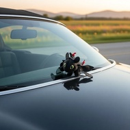 Dragon Car Decor Set: Toothless Figure for Helmets, Dash and Roof Set Hiasan Kereta Naga: Patung Too