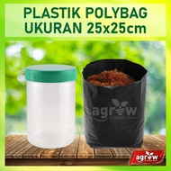 Plastik Polybag Besar 25x25 cm Pot Benih Bibit Buah Bunga Sayuran Ecer