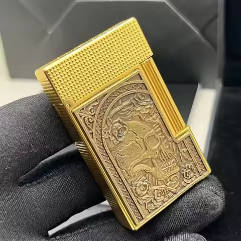 S.T.Dupont lighters latest limited edition rose skull crisp sound lighter Dupont agent factory top q