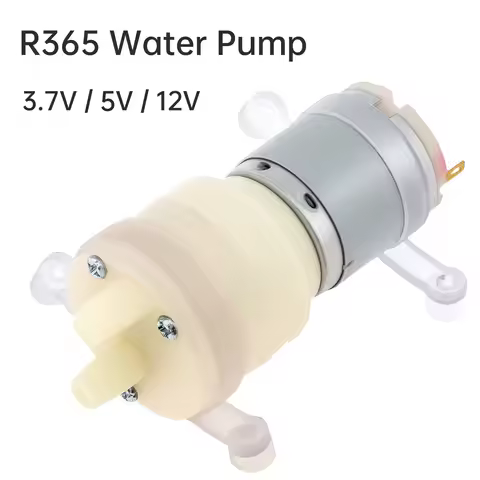 R365 Micro Water Pump Motor DC3.7-12V Self Priming Pump Silent Electric Diaphragm Pump Large Flow 2.