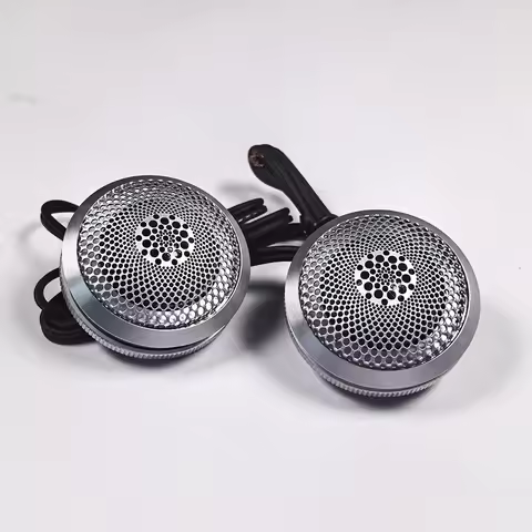 2Pcs 2 Inch Silk Dome Car Tweeter, 2kHz-20kHz, Clear Sound, Universal Fit, Weather-Resistant Car Aud