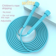 WITTE Skipping Rope, PVC Wear Resistant Jump Rope, Speed Antiskid Fitness Equipment Anti Shaking Soft Bead Bamboo Jump Rope