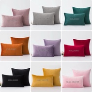 Suede sofa cushion cover 30x50 40x40 45x45 50x50 60x60 plain premium suede cushion sofa cushion seat