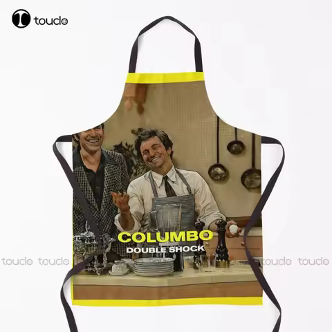 Double Shock!! 80S 70S Funny Movies Tv Retro Fashion Independent Apron Bbq Apron For Women Men Unise