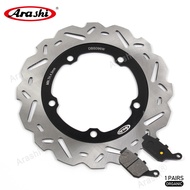 Arashi NC750X DCT 2014-2015 Motorcycle CNC Rear Brake Disc Disk Rotors & Organic Brake Pads Accessor