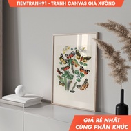 Vintage Eclectic wall paintings, Gallery Wall, Eclectic Wall Decor, Flower Market, free picture hang