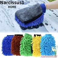 NARCISSUS Car Wash Glove, Soft Anti-scratch Coral Mitt, Car Cleaning Tool Multifunctional Thicken Microfiber Cleaning Glove Car Wash