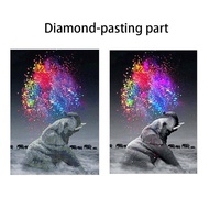 DELTA Lukisan Diamond 5D Gambar Gajah untuk Dekorasi Rumah
