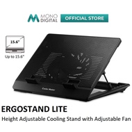 COOLER MASTER NOTEPAL ERGOSTAND LITE COOLER PAD WITH SUPPORT UP TO 15.6" LAPTOP & FAN SPEED ADJUSTAB
