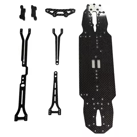 Custom CNC RC Racing Carbon Fiber Frame Carbon Fiber Chassis RC Model RC Cars RC Trucks Custom RC Ca