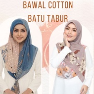 Bawal Cotton Printed Batu Tabur/Bawal Cotton Corak/Bawal Cotton Batu Tabur