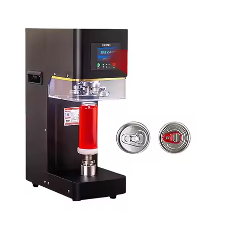 Semi Automatic Can Seaming Machine Pet Tuna Can Sealer Soda Pop Canning Machine Plastic Can Sealing 
