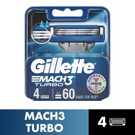 GILLETTE Mach3 Turbo Refill 4's