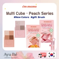 [I’M MEME] (NEW) Multi Cube Mini Eyeshadow Palette(7.7g) – Peach Series 2 Colors (+ Gift Brush)