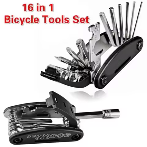 16-in-1 Multi-Usage Bike Bicycle Repair Tool Kit Hex Wrench Nut Tire Repair Hex Allen Key Screwdrive