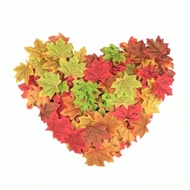 Wedding Decoration Faux Maple Leaf Ornament Halloween Autumn Decoration Maple Leaf Ornament