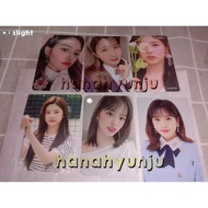 Pc minju yujin hitomi hyewon izone photocard