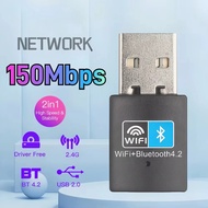 Aitemay Wifi 6 ax900 BT 5.4 bộ chuyển đổi USB Wifi 2in1 Dongle 4 ăng-ten không dây WLAN thẻ mạng ngo