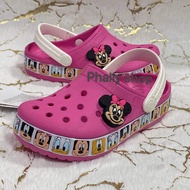 CROCS Fun Lab Disney Mickey Mouse Lights Clog รองเท้าลำลองเด็ก CROCS รองเท้าเด็ก ใส่ได้ทั้งเด็กผู้ชาย/เด็กผู้หญิง/25——35