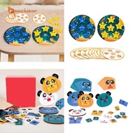 gamchiano Expression Puzzle Building Blocks Face Changing Puzzles Blocks for Baby Kids