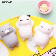 Funny Soft Cat Squishy Squeeze Kid Toy Gift Stress Reliever Phone Decor Gift