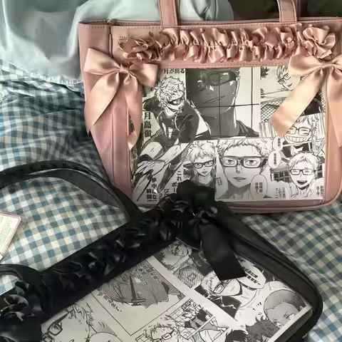 Ribbon Lace Bow Clip For Itabag Decoration Handmade Bowknot Chain Ita Bag Accessory Detachable Pleat