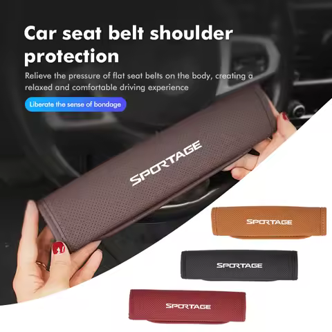 Car Safety Belt Cover Seat Shoulder Protector Pad Accessories For KIA Stonic Picanto Sorento Stinger