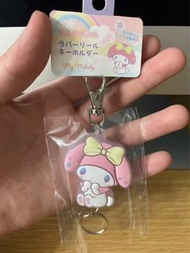順豐包郵日本直送Sanrio 伸縮捲軸鎖匙扣 Melody 美樂蒂