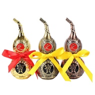 Gossip Wholesale Feng Shui Handle Piece Painted Ornaments Gourd Crafts Feng Shui Small Gourd Alloy O