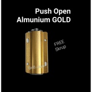 Push Open Wardrobe L - Aluminum Gold Per Pc