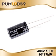 20PCS Higt quality 400V10UF 10*17mm 10UF 400V 10*17 Electrolytic capacitor