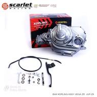 Scarlet Racing - Blok Kopling Assy Rumah Bak Kopling Assy Vega ZR - Jupiter Z1 Grey