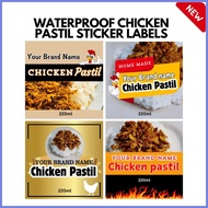 ▤ ✉ § WATERPROOF CHICKEN PASTIL STICKER LABELS