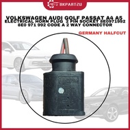 VOLKSWAGEN AUDI GOLF PASSAT A4 A5 ELECTRICAL HORN PLUG  2 PIN SOCKET 8E0971992 8E0 971 992 CODE A 2 