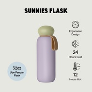 Sunnies Flask 32oz Pebble Flask in Ube Pandan