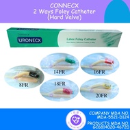 Connecx 2 ways Foley Catheter (Hard Valve), 1 pc/pkt (Size:8FR/14FR/16FR/18FR/20FR)