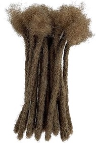 YONNA Human Hair Dreadlocks Extensions Handmade Locs Extensions Human Hair Medium Size 0.8cm Width(0