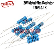 20pcs 2W Metal film resistor 1% 120R-9.1K 150R 220R 470R 560R 820R 910R 1K 1.5K 2.7K 8.2K ohm