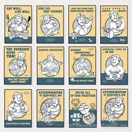 Classic Video Game Fallouts Vault Boys Poster Prints Vintage HD Canvas Painting Wall Art for Living 