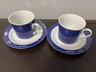 Sharp 咖啡杯連碟 微波爐適用 coffee cup set microwave safe