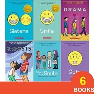 (SG Stock)   Raina Telgemeier Series, Smile / Sisters / Drama / Ghosts /  Guts / Share Your Smile (