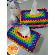 Sarung Kotak Tisu Kait (Crochet Tissue Box Cover)