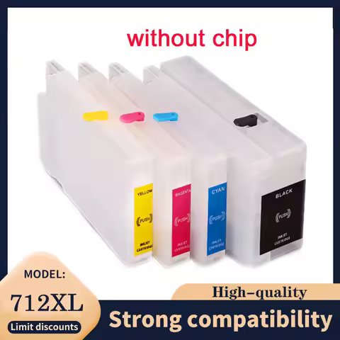 For HP 712Refill Ink Cartridge Without Chip 712XL DesignJet T120 T520 T650 T630 T230 T210 Printer No