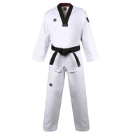MOOTO Korea Taekwondo BS4.5 Basic Uniform White BK V-Neck MMA Martial Arts Karate Demonstration Team