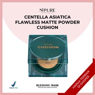Npure Centella Asiatica Flawless Matte Powder Cushion | 12hours Makeup Longevity