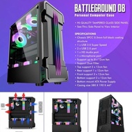 CASING GAMING PC SIMBADA BATTLEGROUND 08 TEMPERED GLASS NON PSU