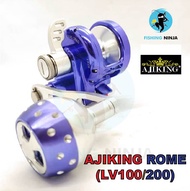 【Ready Stock】AHKAW Ajiking Rome Jigging Reel (LV100/LV200)/JIGGING/JIGGING REELS/MESIN JIGGING TERBA