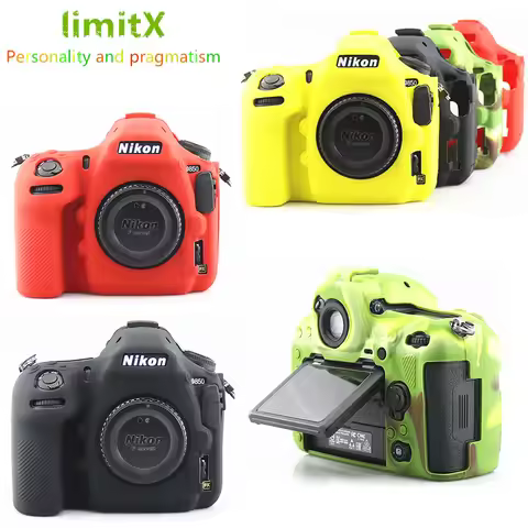Silicone Armor Skin Case Cover DSLR Camera Bag for Nikon Z6II Z7II Z6III D850 D780 D750 D600 D610 D5